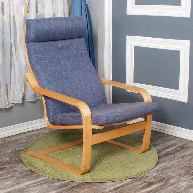 波昂休闲椅家用阳台沙发躺椅实木老人家摇摇单人成人椅