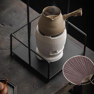 潮州唐风炭炉泥炉围炉煮茶家用手工陶瓷加热炉暖茶器保温茶具配件
