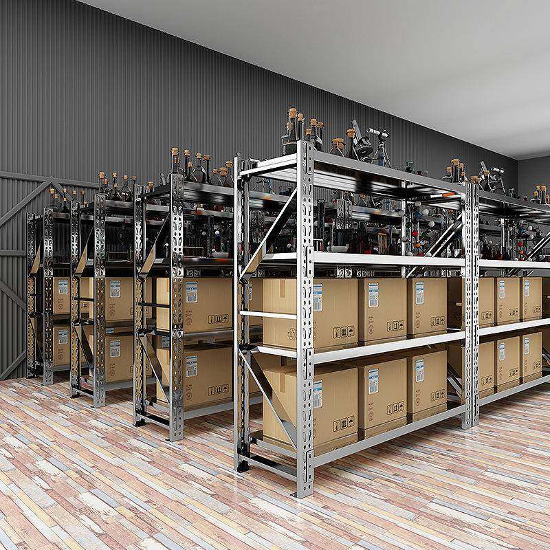 30不锈4钢仓储货架仓库厨房冷库地下多室重商型储物架用层HUN置物