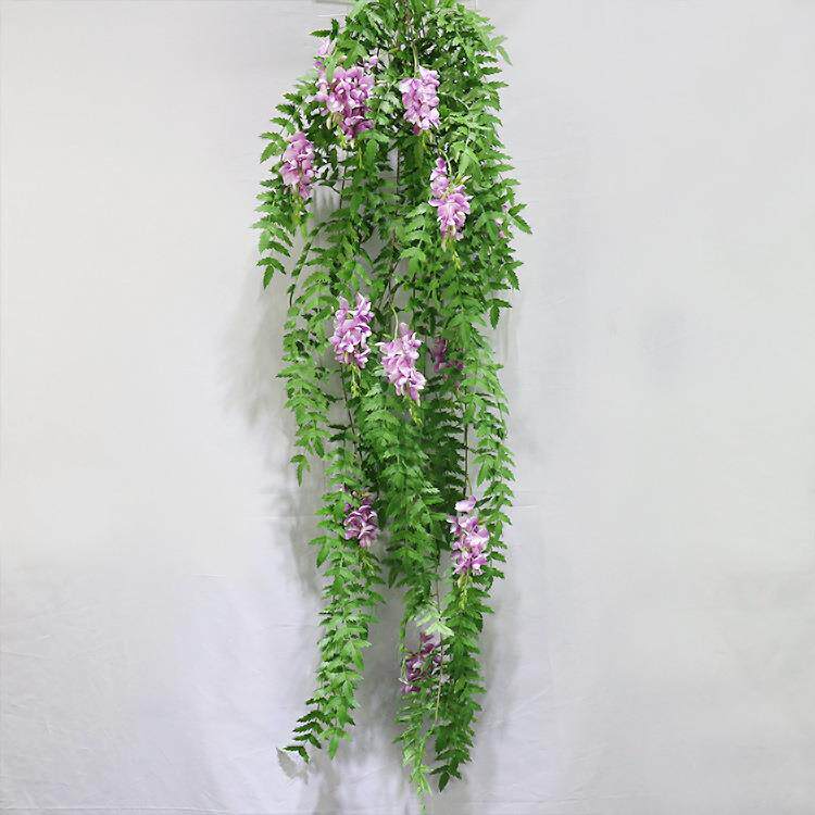 仿真假藤条头豆花大壁挂婚庆装1饰仿真植物墙2装饰MA0298藤蔓藤绿