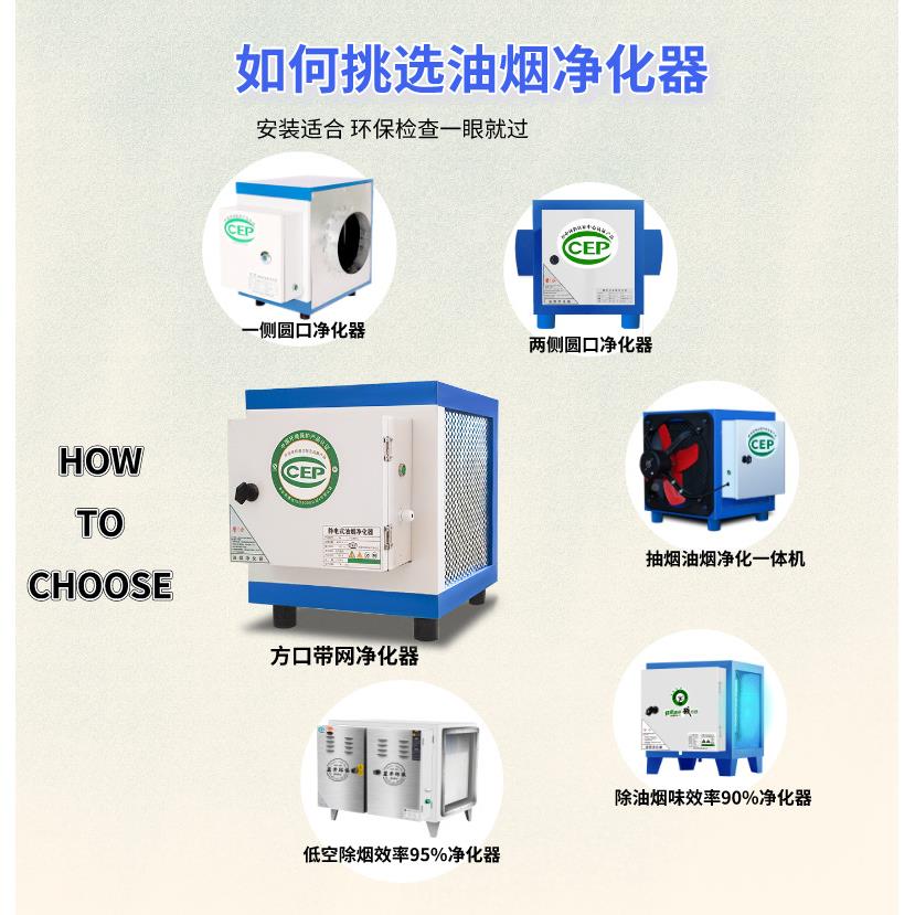 饭店房风商用油烟分YOT离净化器静电4000量小型餐饮酒一店烧烤体