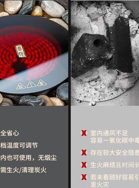 围炉煮茶家用室内煮茶炉2025新款电电炉陶炉玻璃茶套VYS壶全装套