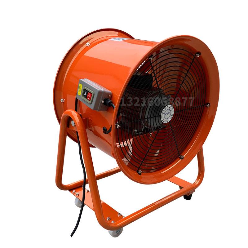 CTF5-4手推式通风机便携式工业管道移动轴流风机0.75kw 500mm20寸