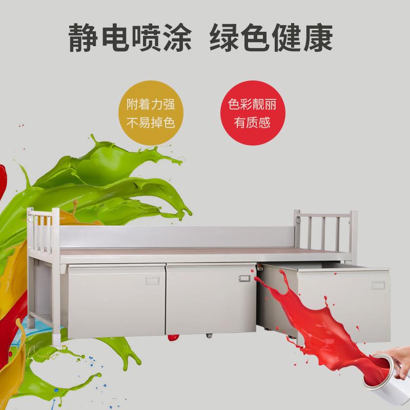 加厚上下层铁架高工工低铺员工学生宿xs-073舍厂人职工双高低铁床