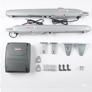 霍斯庭院掩机门电动遥控八字开门机直臂式机平门电见描述拉臂开对