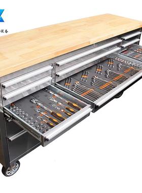 加厚72英寸车具工柜车库工具放置防锈收纳储物柜具905128手推间工