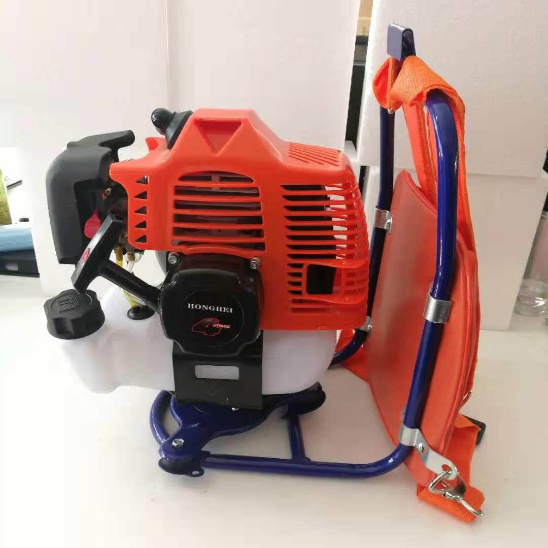 厂HMX家二冲背负式割草机机汽油程打除草打草小型割灌用农收割果