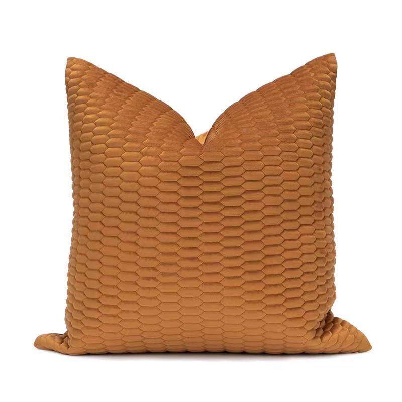 样房板抱枕轻简约现代软装奢抱沙发客厅靠垫方枕样板间酒KMO店枕