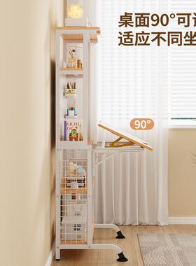 电脑桌洞桌板台式家用办公桌型电脑桌台NEA式洞家用书奶油小风学