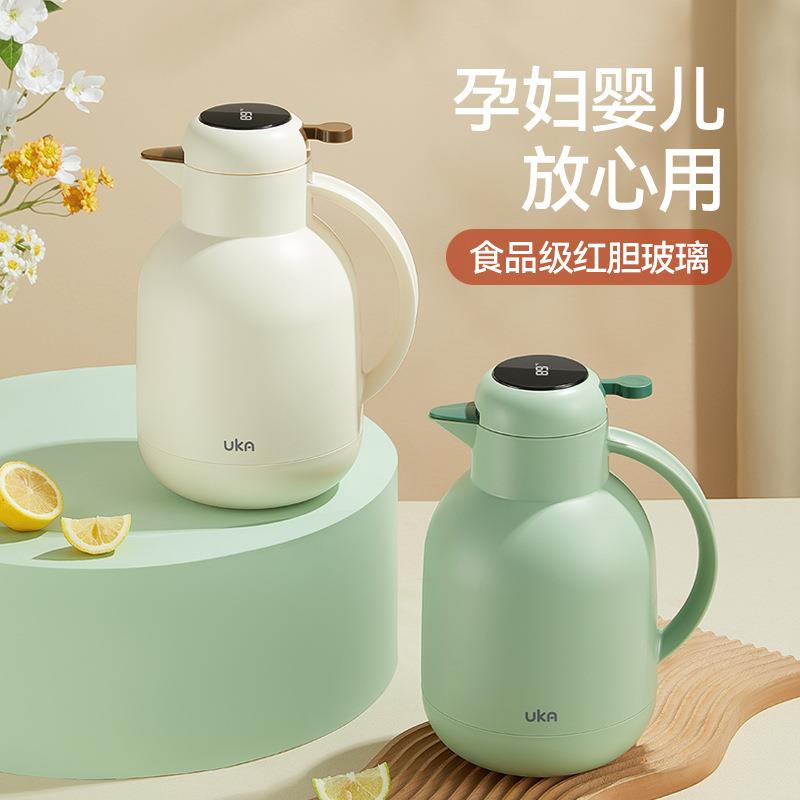 F7687JM9UKAPot能温水壶小鸟款用保温瓶大容量保保温壶玻璃内胆家