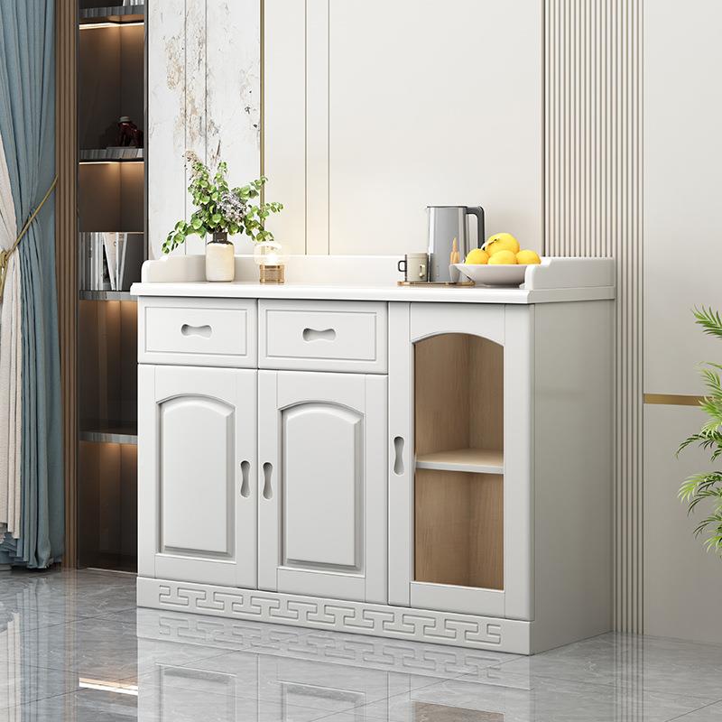 实木餐边柜柜厨房碗柜厅餐靠墙子中式Y080#/Y1家物用储柜客厅茶水