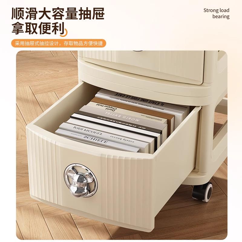 书包置物架可移动落地家用抽屉柜收纳架厨房杂物置物架桌面整理架