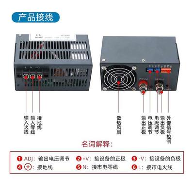 开AVN4关电源1220V1转2V24V6V8V5V大功率40a50a800W000W2000W变压