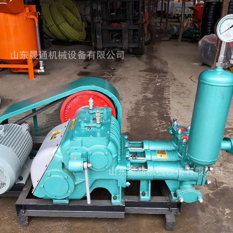 BW250注浆机 三缸活塞往复单作用卧式注浆泵 打井勘探矿用泥浆泵