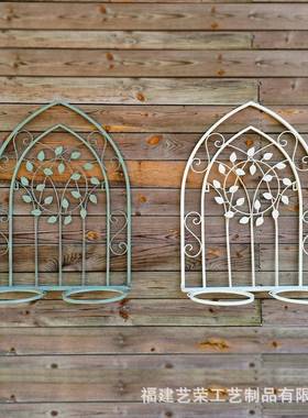 架艺花壁挂架花装饰墙壁花篮挂PJN篮阳台花架花铁盆架吊兰绿萝绿