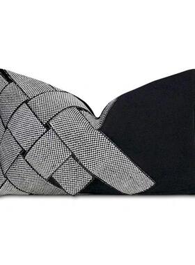 房样板抱枕DUX沙轻奢约现代软装发客厅靠垫方枕样板间酒店咖色抱