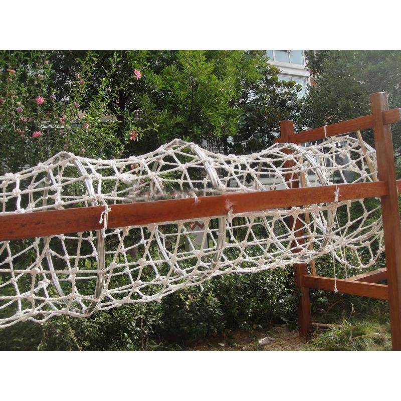 户外儿玩童攀岩攀网爬尼龙网游乐园幼儿园具拓展绳网麻绳ZAQ装饰