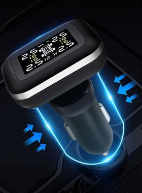 监汽车载同通用即插无线点NKC烟器外置式器TPMS胎压胎温显测仪高