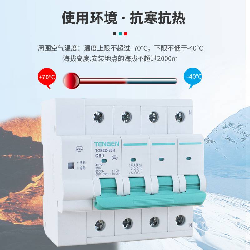 天正TGB2D自动重合闸智能费控开关 过压欠失压光伏并网专用断路器