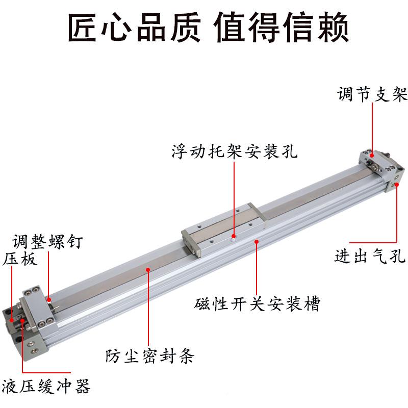 原装SC气动无杆气缸MY15B25-1NGT0000007009001000313001M400
