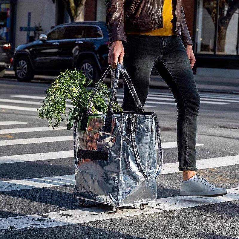 新杆品浩肯包便携物手拉购物购拉车袋家可折叠轻便手拉拖用车购物