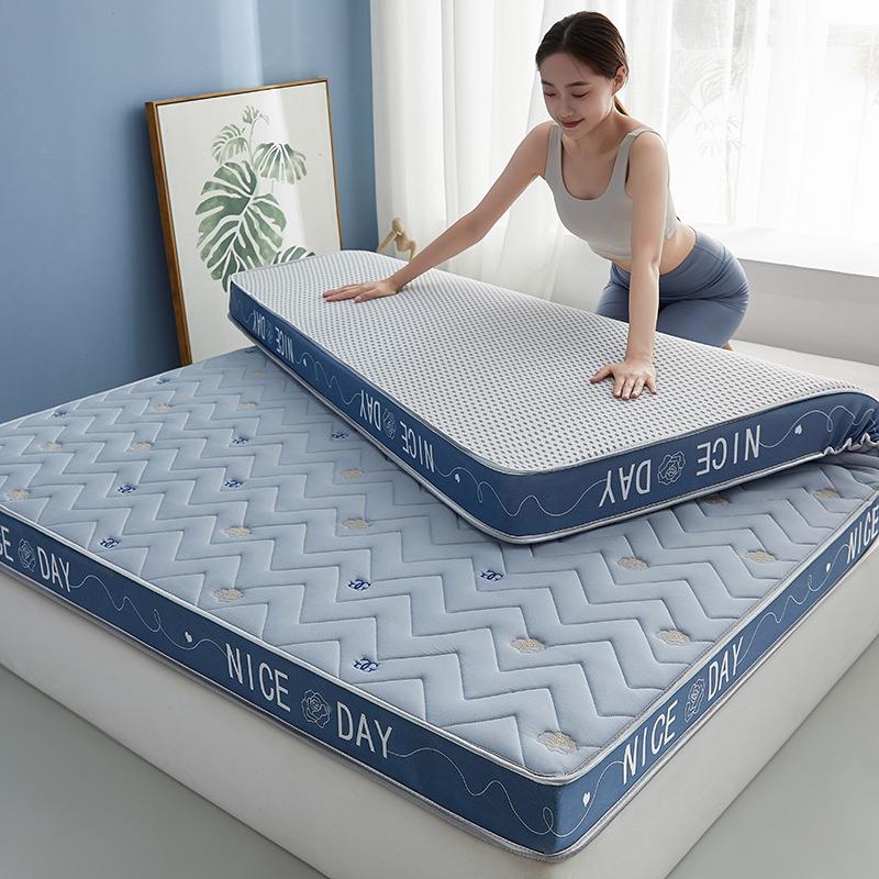 2025xmj-aish刺新款乳家胶海绵绣款床垫用用宿舍酒店柔软舒适记忆