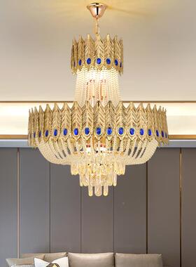 厂91614家轻水晶吊灯室餐灯厅灯欧式新款大气高端客厅主卧具大奢