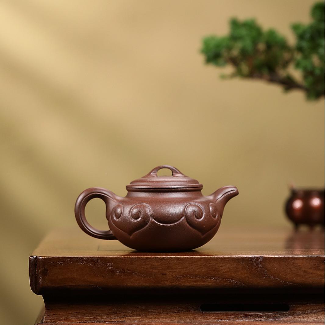 紫砂壶古如意ygzs-zsh原紫矿泥茶壶家用夫功泡茶器半手工茶仿壶厂