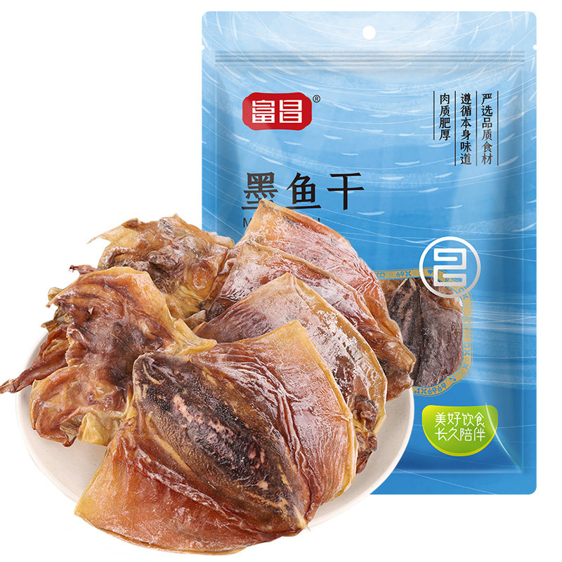 富昌墨鱼干200g乌贼干货目鱼墨鱼干