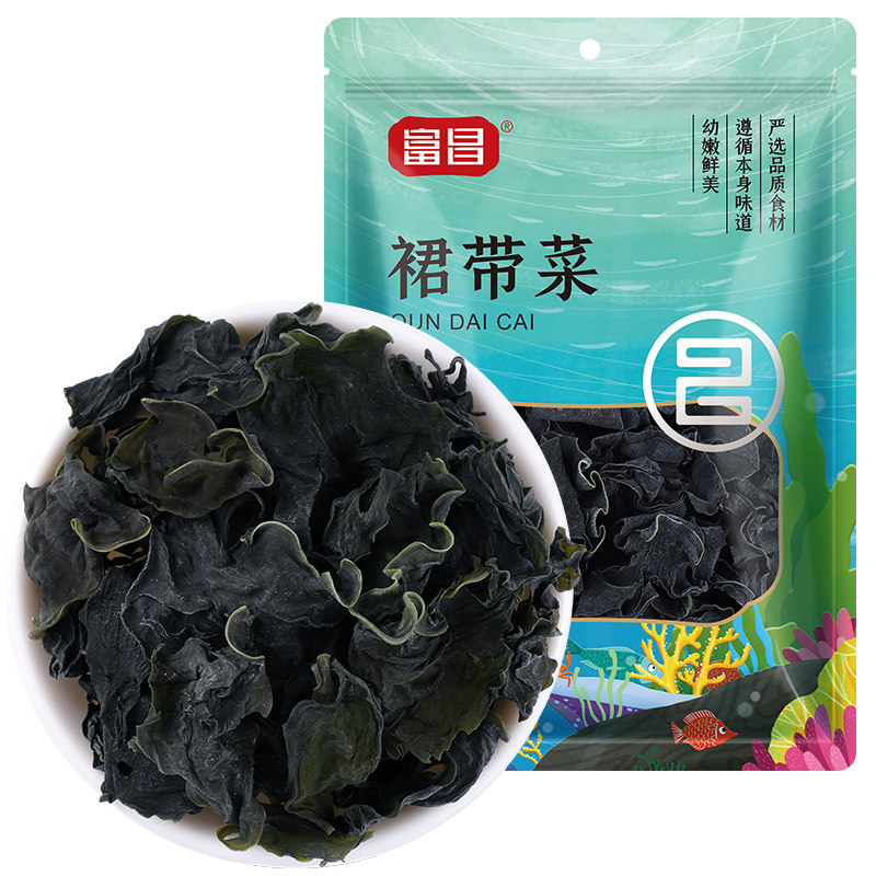 富昌裙带菜干货干燥旗舰店干海带虾皮汤用海裙菜海带嫩苗芽煲汤图片