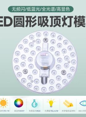 全光谱220显色97RG0无频闪吸顶灯