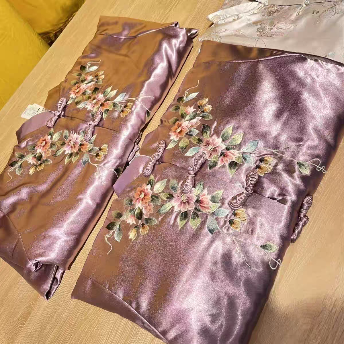 添寿冲喜寿服女全套老人寿终冲喜高档真丝苏绣纯棉年轻寿服七件套