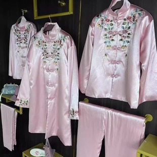 闰年增寿高档真丝寿服女全套现代款中老年百年服年轻寿服七件套