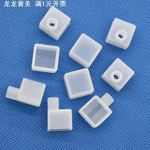 硅胶方形防水塞子1212硅胶套管堵头12 现货 12mm硅胶塞子尾塞