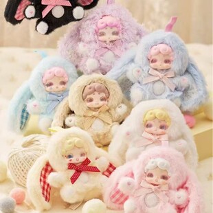 正版新品LuckyDeerNai晚安小兔mini甜心宝贝盲盒毛绒玩偶摆件礼物