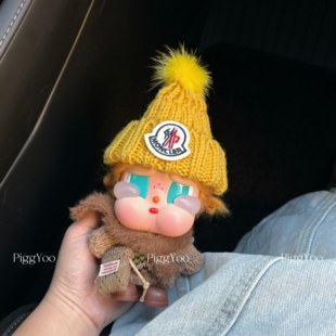 原创！哭娃crybaby娃衣咕噜咕噜沙滩小憩黄油曲奇毛线帽套装秋冬