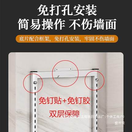 碗碟壁挂式免碗架厨房置物架打孔盘子不锈钢沥水架多功能碗筷墙上