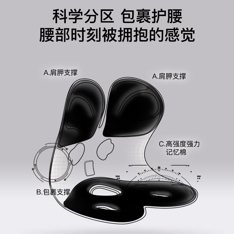 AL办公室护腰坐垫椅子靠背垫客厅沙发靠垫座椅腰靠枕宿舍靠腰垫