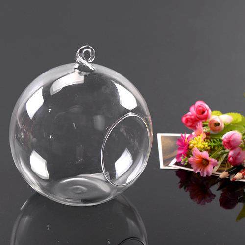 微景观生态瓶制作容器苔藓DIY玻璃瓶多肉平圆底吊瓶铁架用瓶