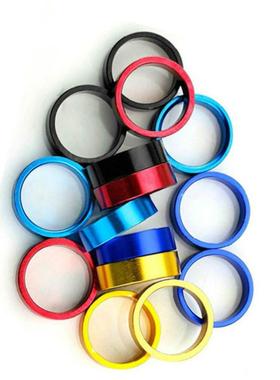 山地车碗组28,6垫圈把立前叉铝合金垫环10MM黑现货黑色