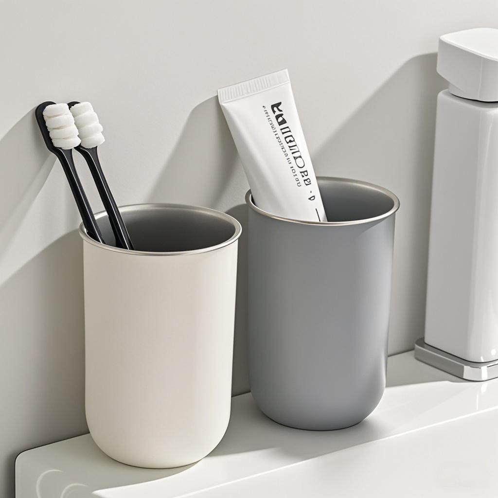 日本不锈钢漱口杯牙杯家用洗漱杯牙刷杯子高级感刷牙杯儿童簌口杯