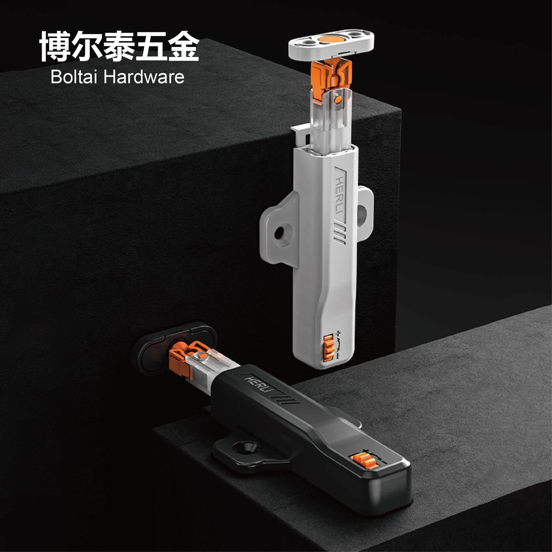 ABS材质自锁卡扣式反弹器橱衣柜门抽屉免拉手按压开门门缝1.6mm