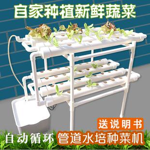 种菜机无土栽培设备家庭阳台水耕蔬菜多层种植花架 供应立体管道式