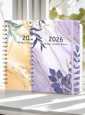 2026外贸planner高颜值计划本线圈本子周记本a5日程本笔记本