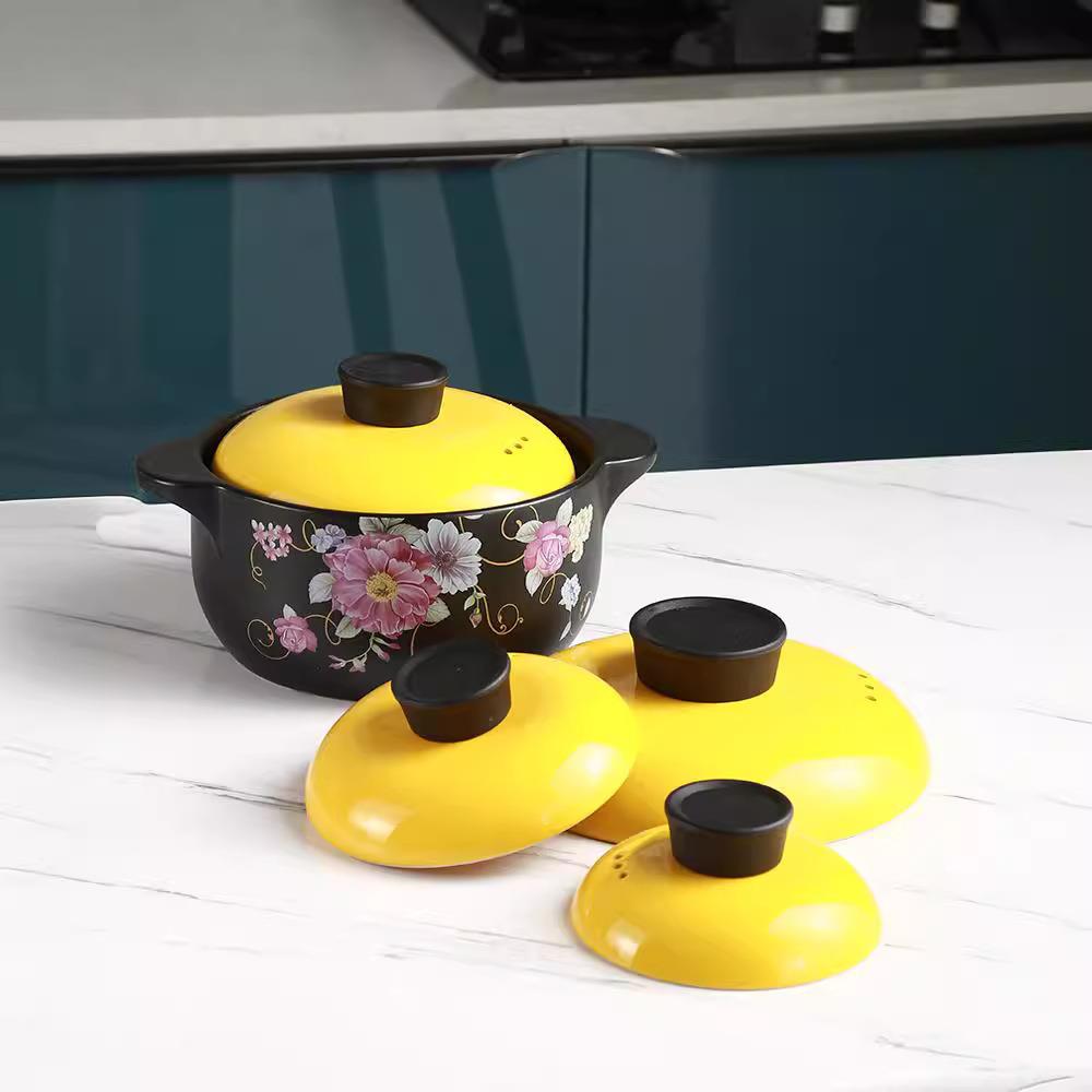 陶瓷砂锅盖子配件家用隔热防烫盖汤煲盖奶锅炖锅锅盖锅挂汤锅盖子