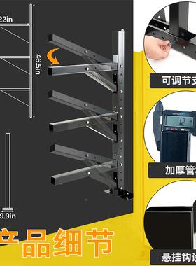 集装箱货架2件悬挂壁挂式钢制装重 FPI型拖车 500 磅 车库