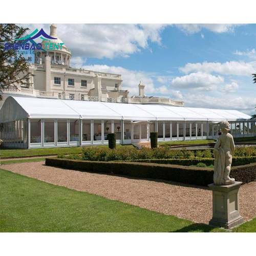 工厂出售铝合金婚礼草活动篷房 带透明晚PVC窗外户地会活动篷房