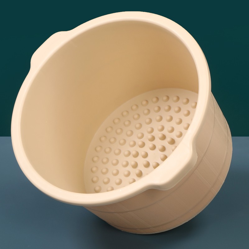 【天猫正品】1斤半牛筋盆加厚大号塑料按摩洗脚盆泡脚足浴盆家用