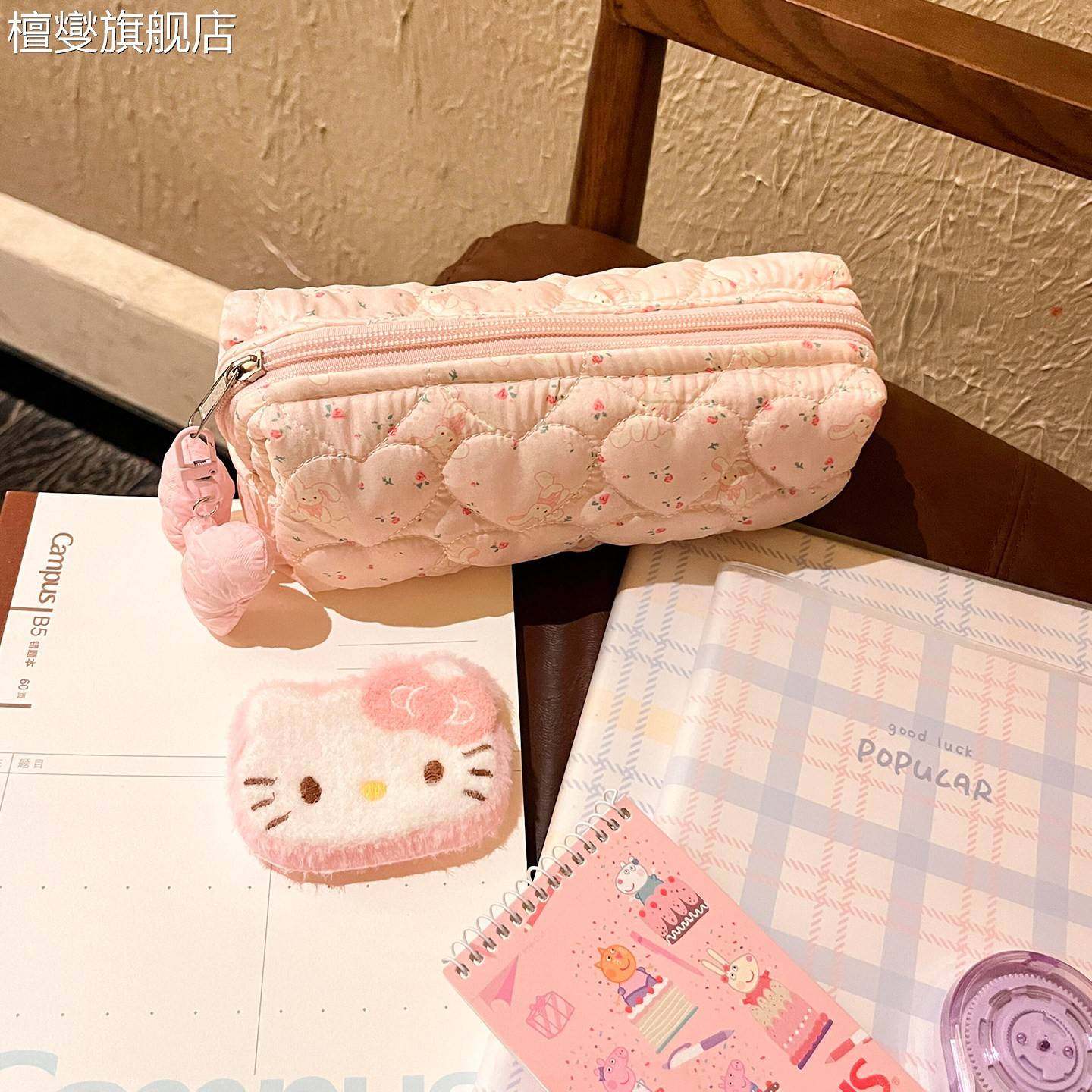 正品旗舰店文具女生可爱笔袋高颜值ins风碎花2026新款大容量耐磨便携学习用具收纳袋,文具电教/文化用品/商务用品,笔袋,淘宝优惠券,粉丝福利购,淘宝优惠卷