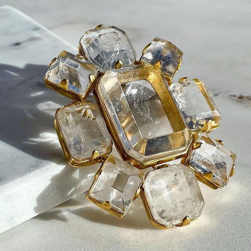 Goossens Paris · 天然水晶 项坠 胸针［法国设计师］